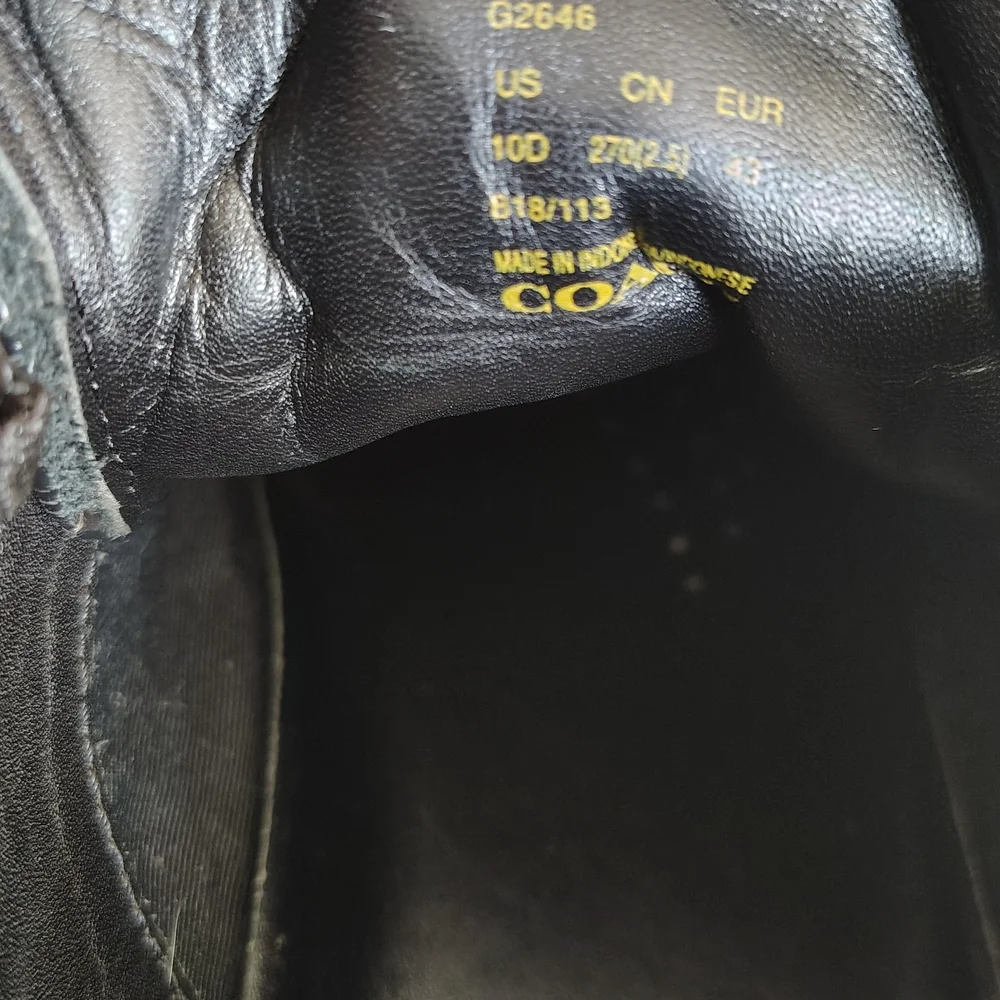 Coach Black Embossed Sneakers - Picture 6 of 7